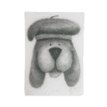 Load image into Gallery viewer, Peace dog Berret - 22x30in
