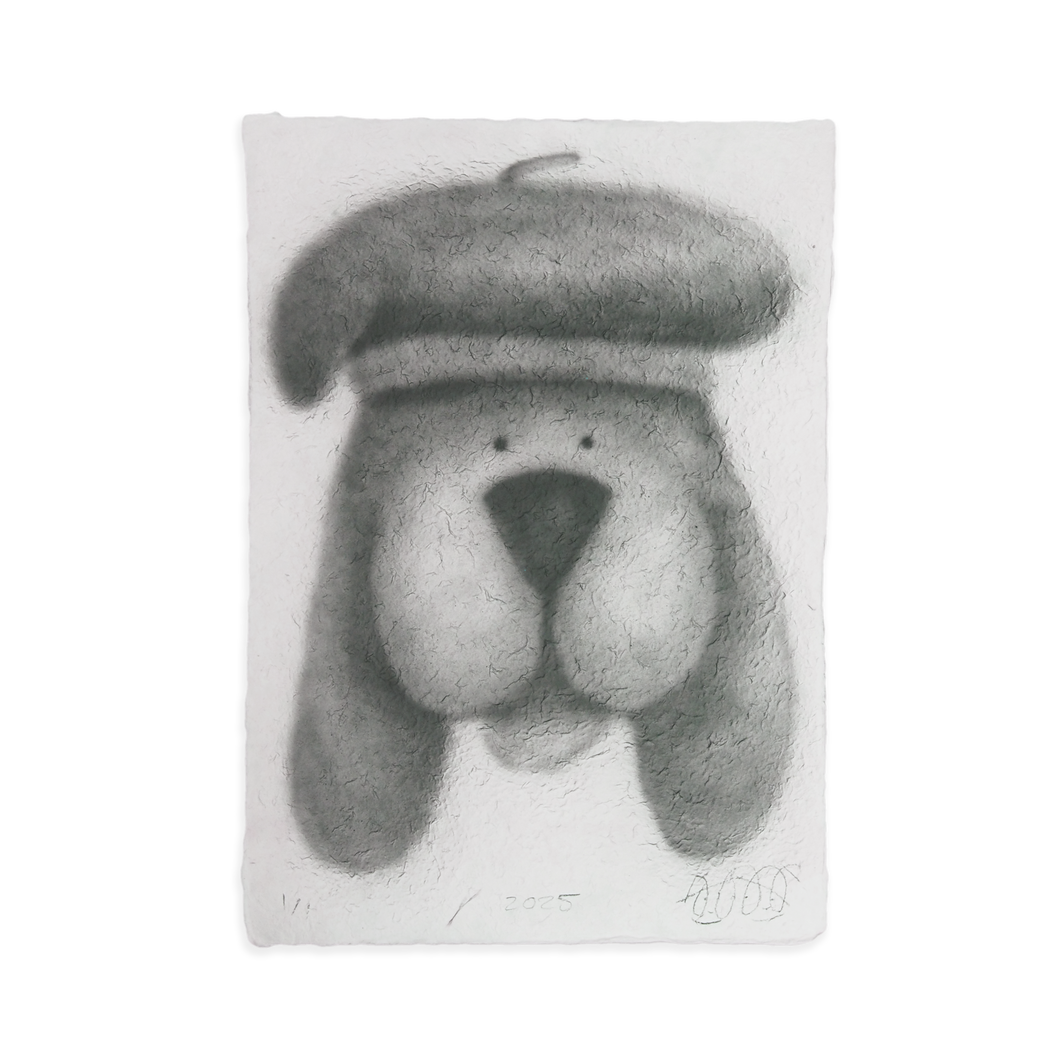 Peace dog Berret - 22x30in