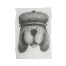 Load image into Gallery viewer, Peace dog Newsboy cap - 22x30in
