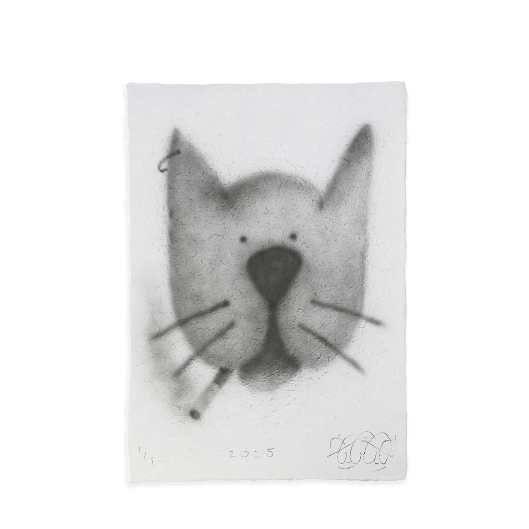Smoking Cat - 22x30in