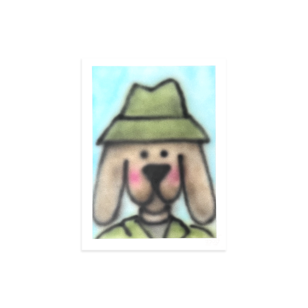 Dog with a hat