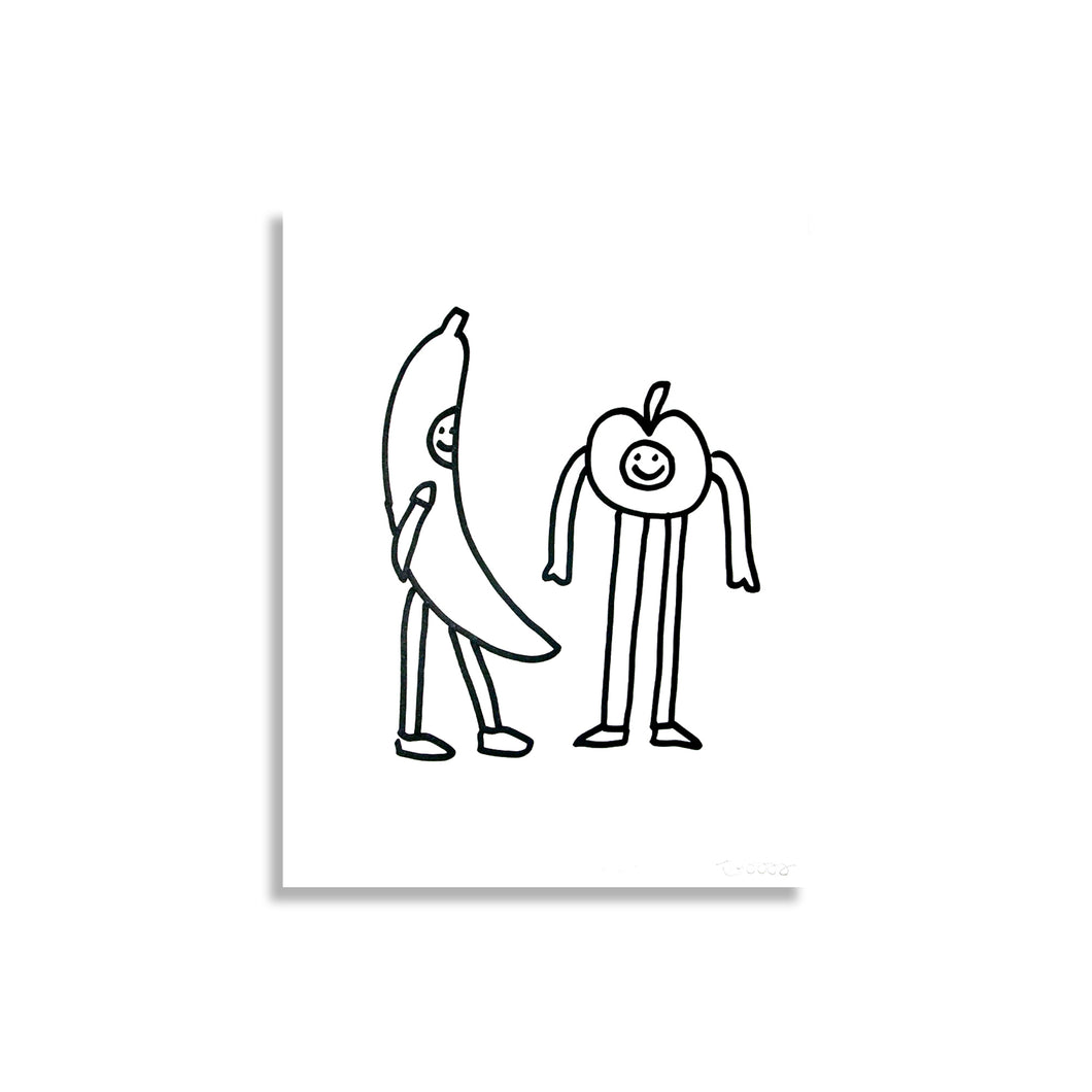 Conversation entre fruits